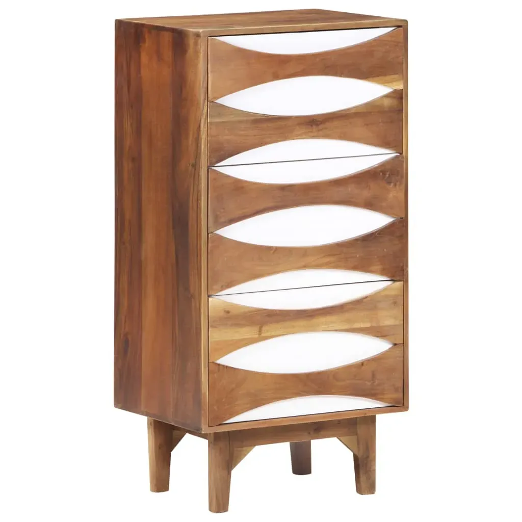 Chest of Drawers 43.5x35x90 cm Solid Acacia Wood Price