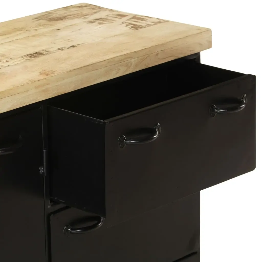 Sideboard 140x38x76 cm Rough Mango Wood Price