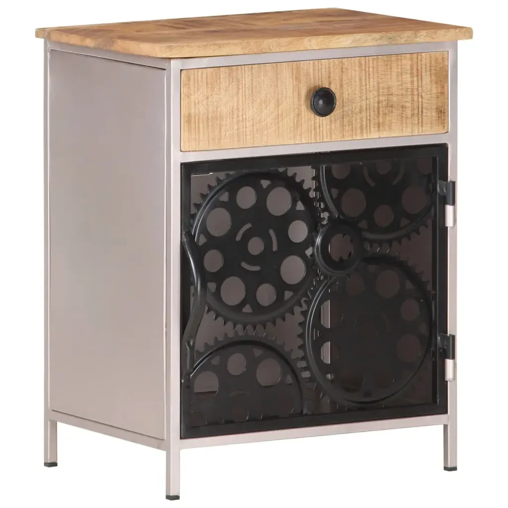 Bedside Cabinet 40x30x50 cm Rough Mango Wood Price