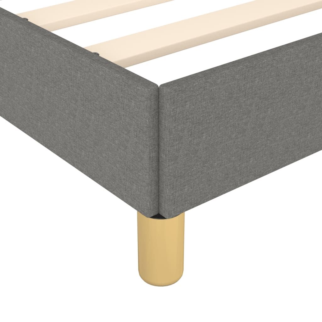 Bed Frame without Mattress Dark Grey 107x203 cm King Single Size Fabric Price