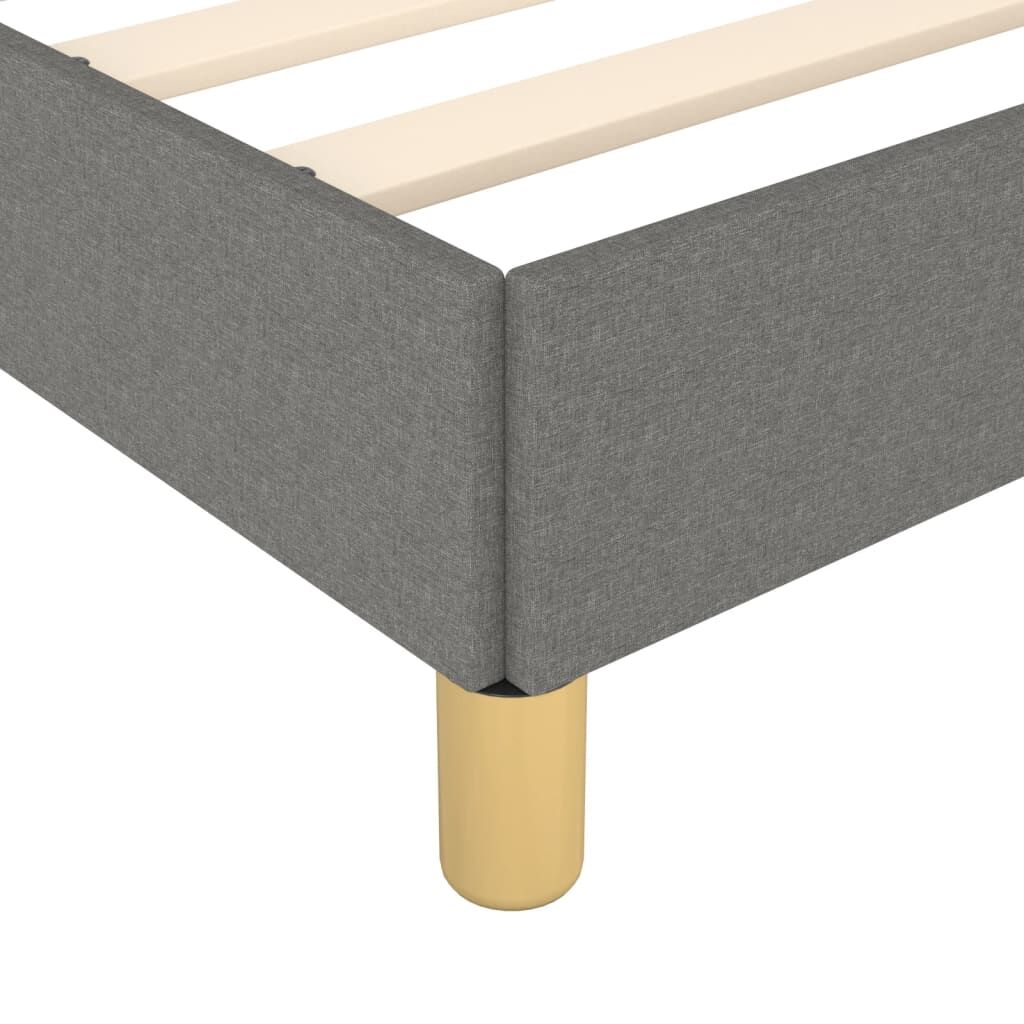 Bed Frame without Mattress Dark Grey 107x203 cm King Single Size Fabric Price