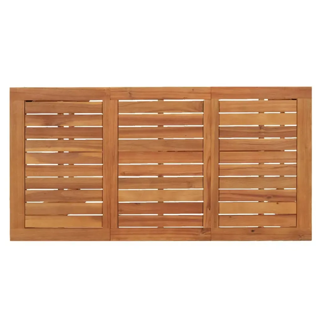 7 Piece Garden Bar Set Black Solid Wood Acacia and Poly Rattan Price
