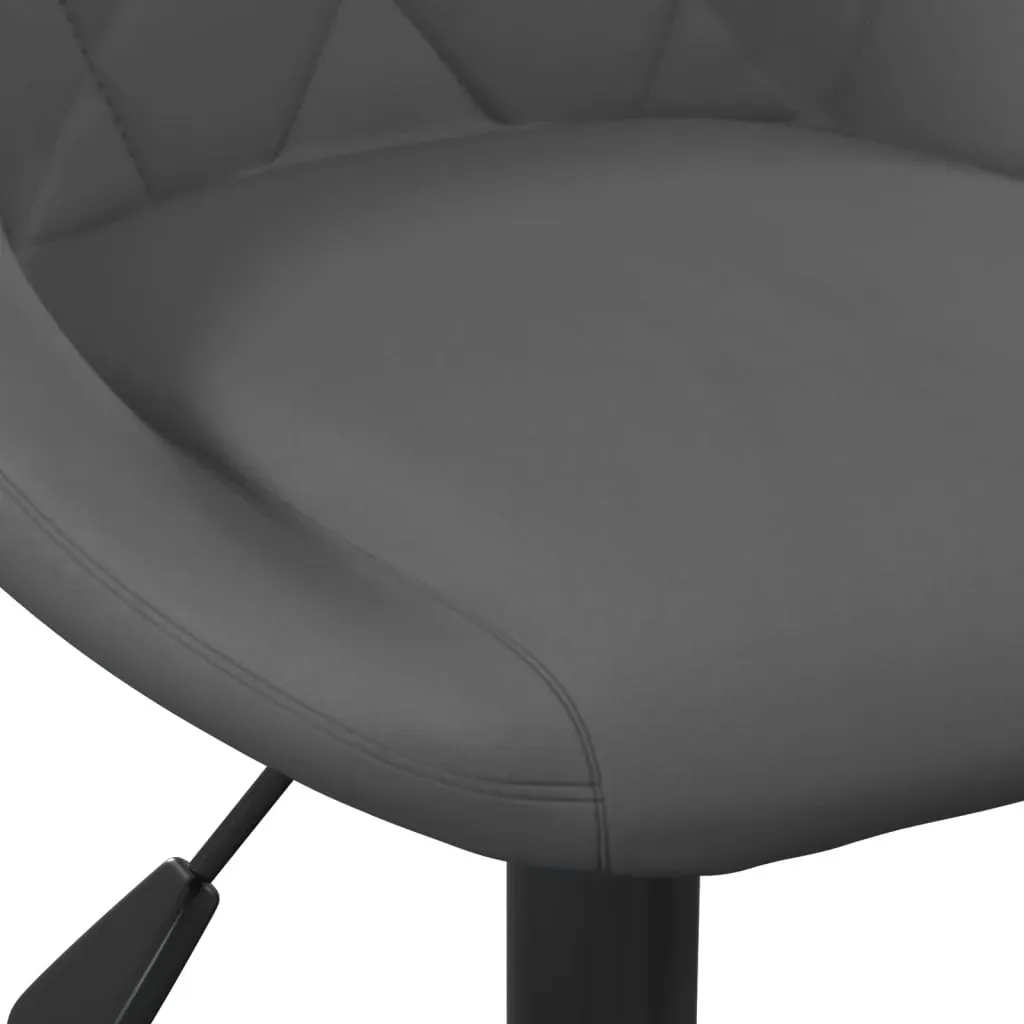 Bar Stools 2 pcs Dark Grey Velvet Price