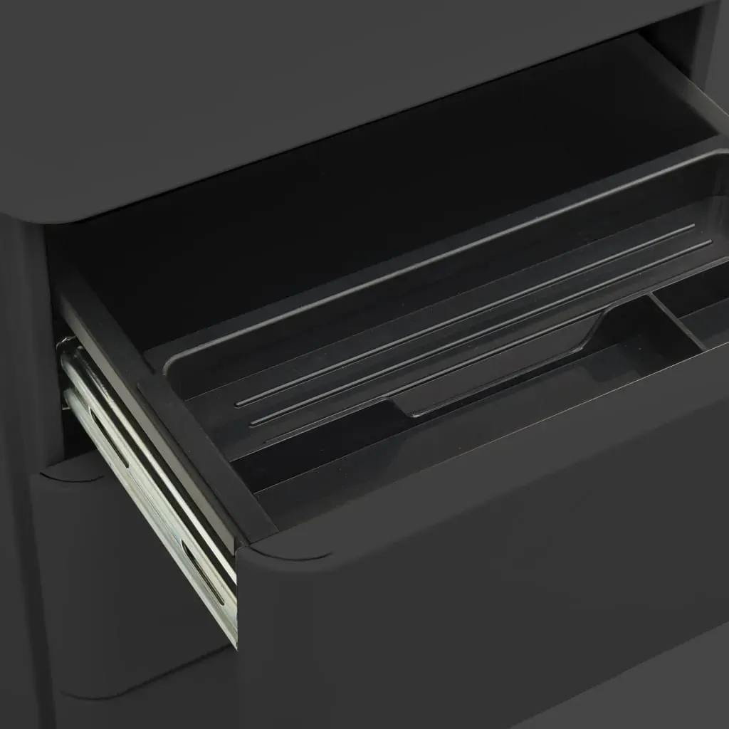 Mobile File Cabinet Anthracite 30x45x59 cm Steel Price