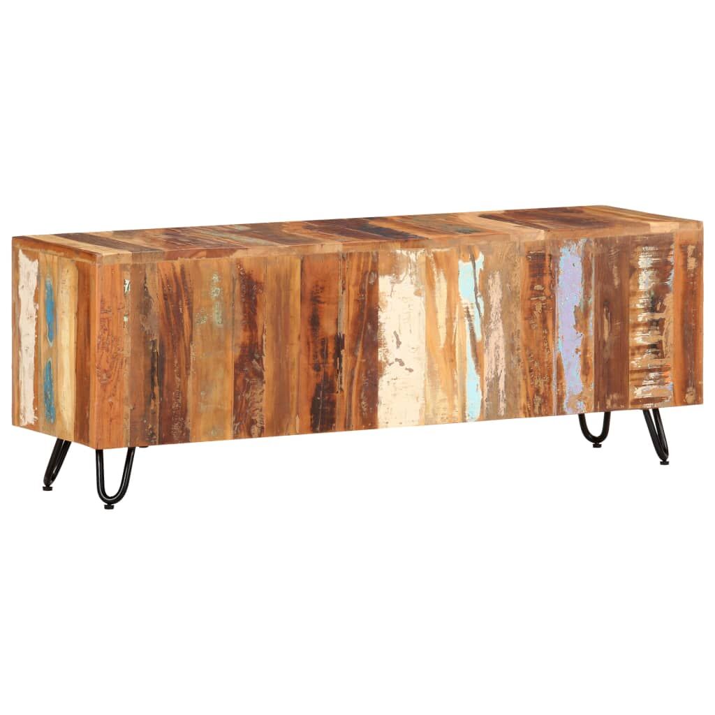 TV Cabinet 110x30x40 cm Solid Wood Reclaimed Price