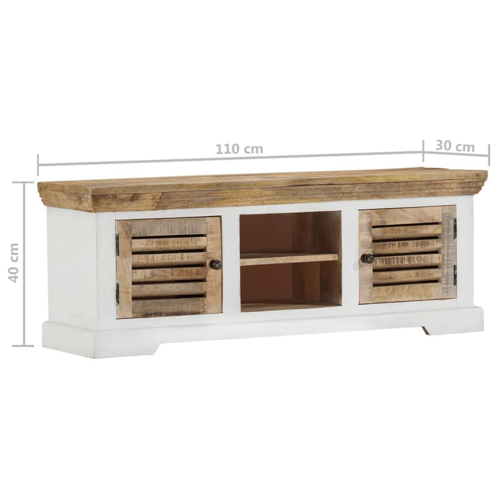 TV Cabinet 110x30x40 cm Solid Wood Mango Price