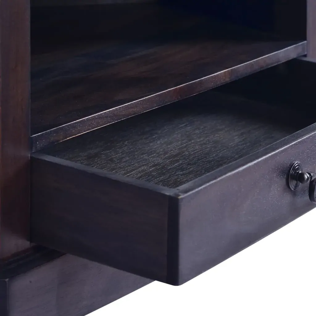 Corner TV Cabinet Light Black 80x40x49 cm Solid Wood Mahogany Price