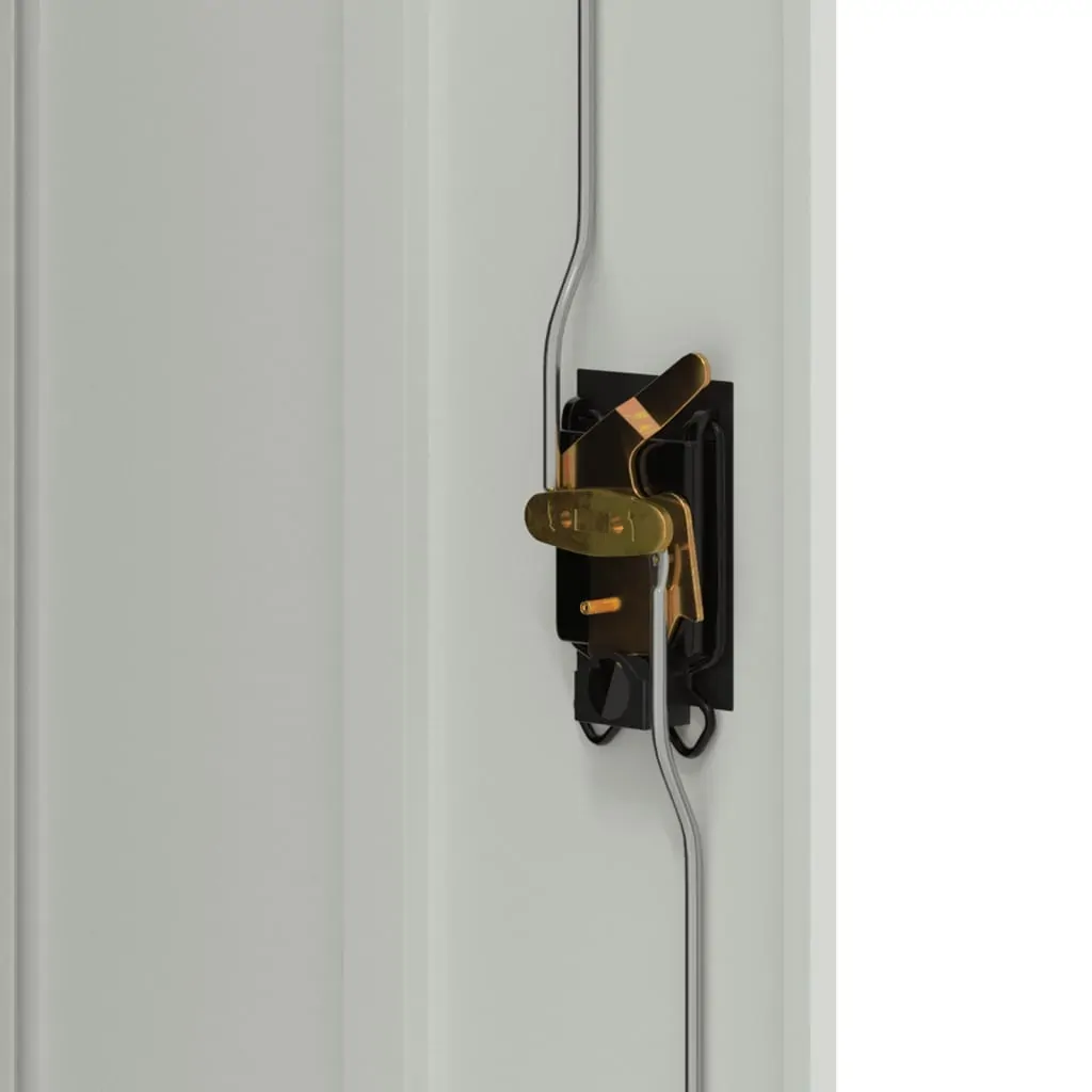 File Cabinet Light Grey 90x40x105 cm Steel Price