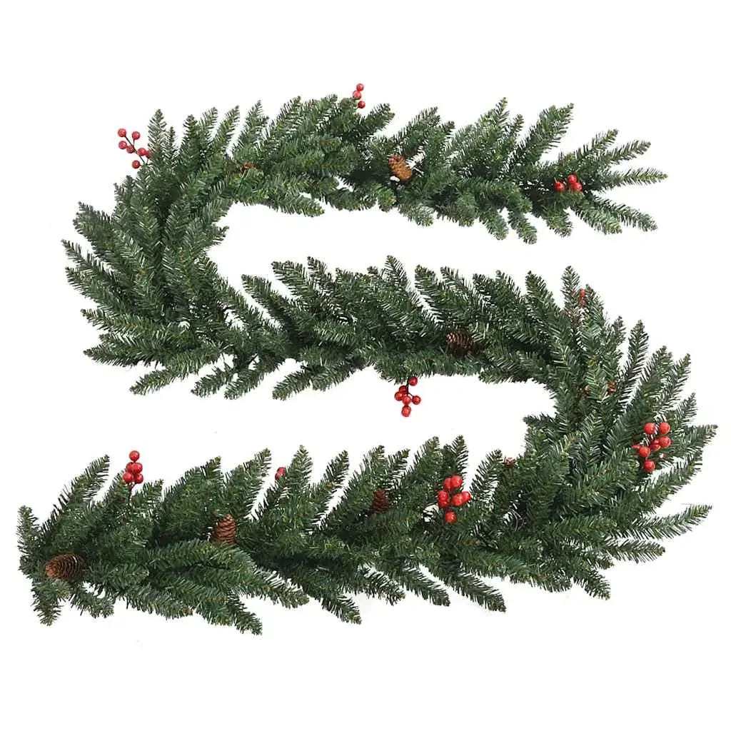 Artificial Christmas Trees 2 pcs with Wreath, Garland and LEDs Price