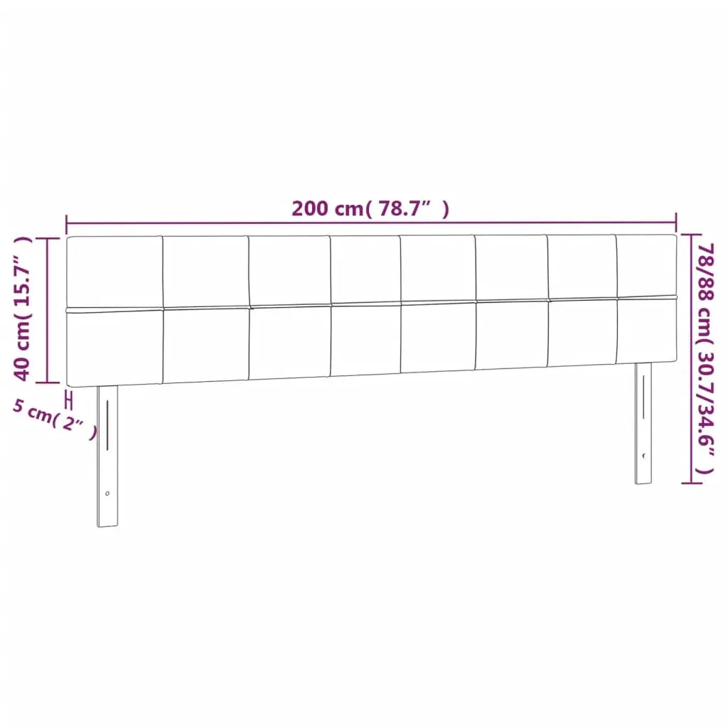 Headboards 2 pcs Dark Grey 100 cm Fabric Price