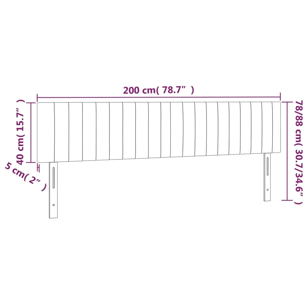 Headboards 2 pcs Dark Grey 100 cm Fabric Price