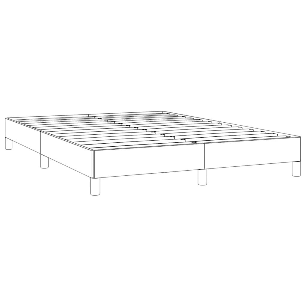 Bed Frame without Mattress Dark Grey 152x203 cm Queen Fabric Price