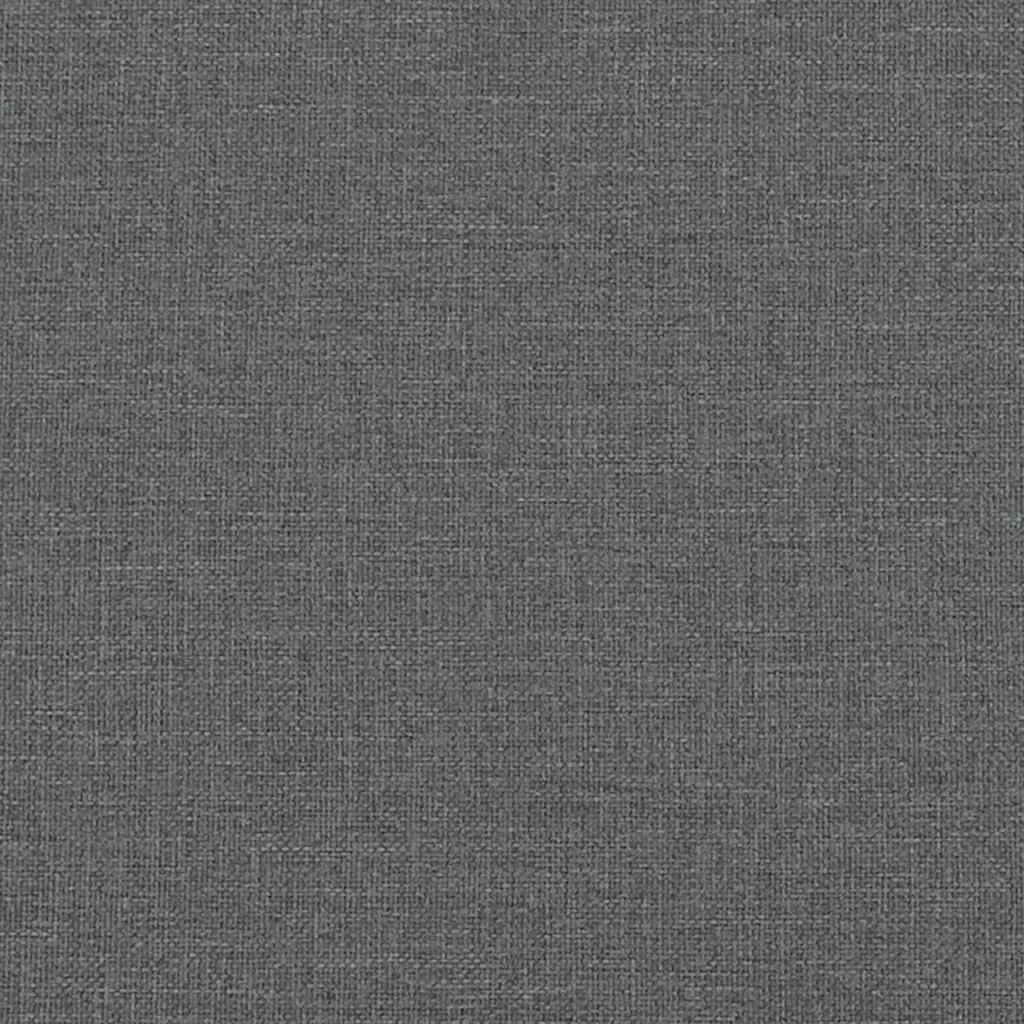 Bed Frame without Mattress Dark Grey 152x203 cm Queen Fabric Price