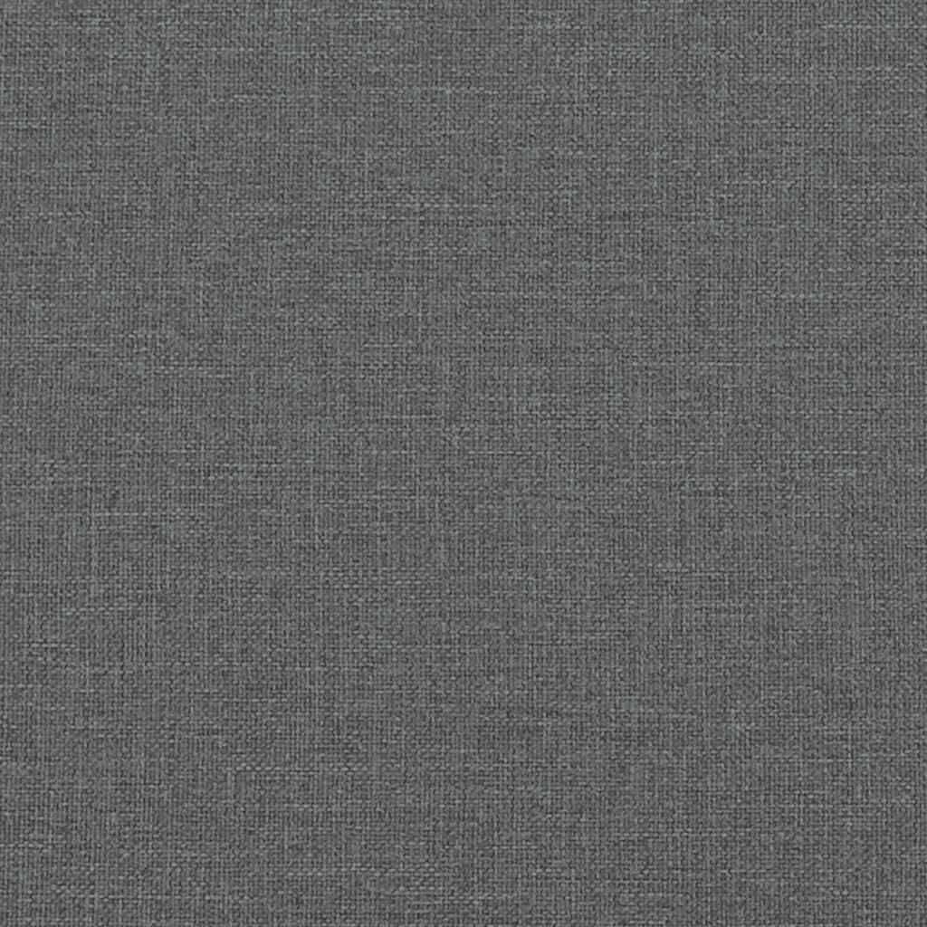 Bed Frame without Mattress Dark Grey Double Fabric Price