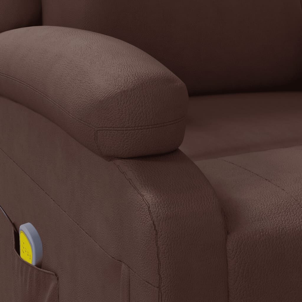 Massage Chair Brown Faux Leather Price