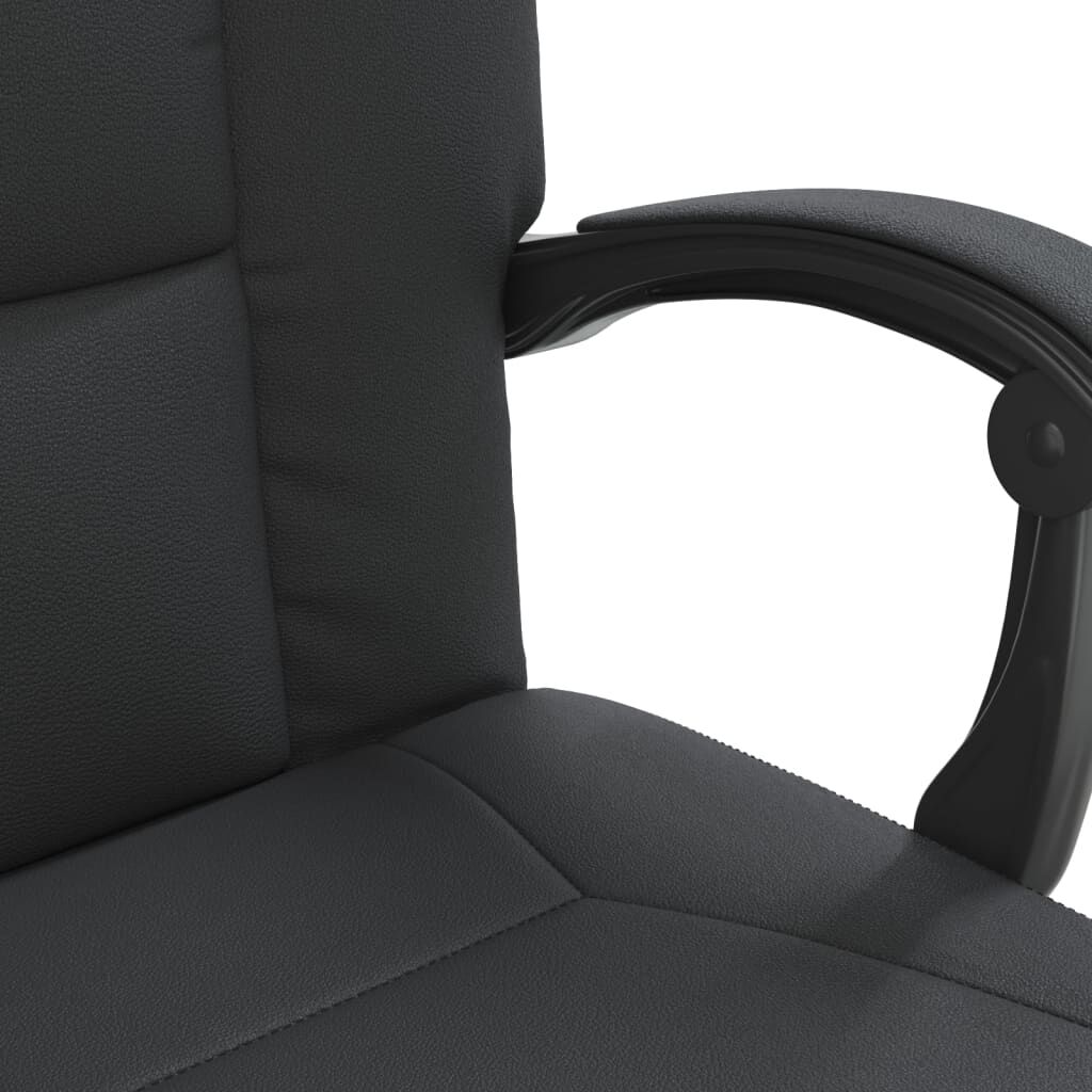 Reclining Office Chair Black Faux Leather Price