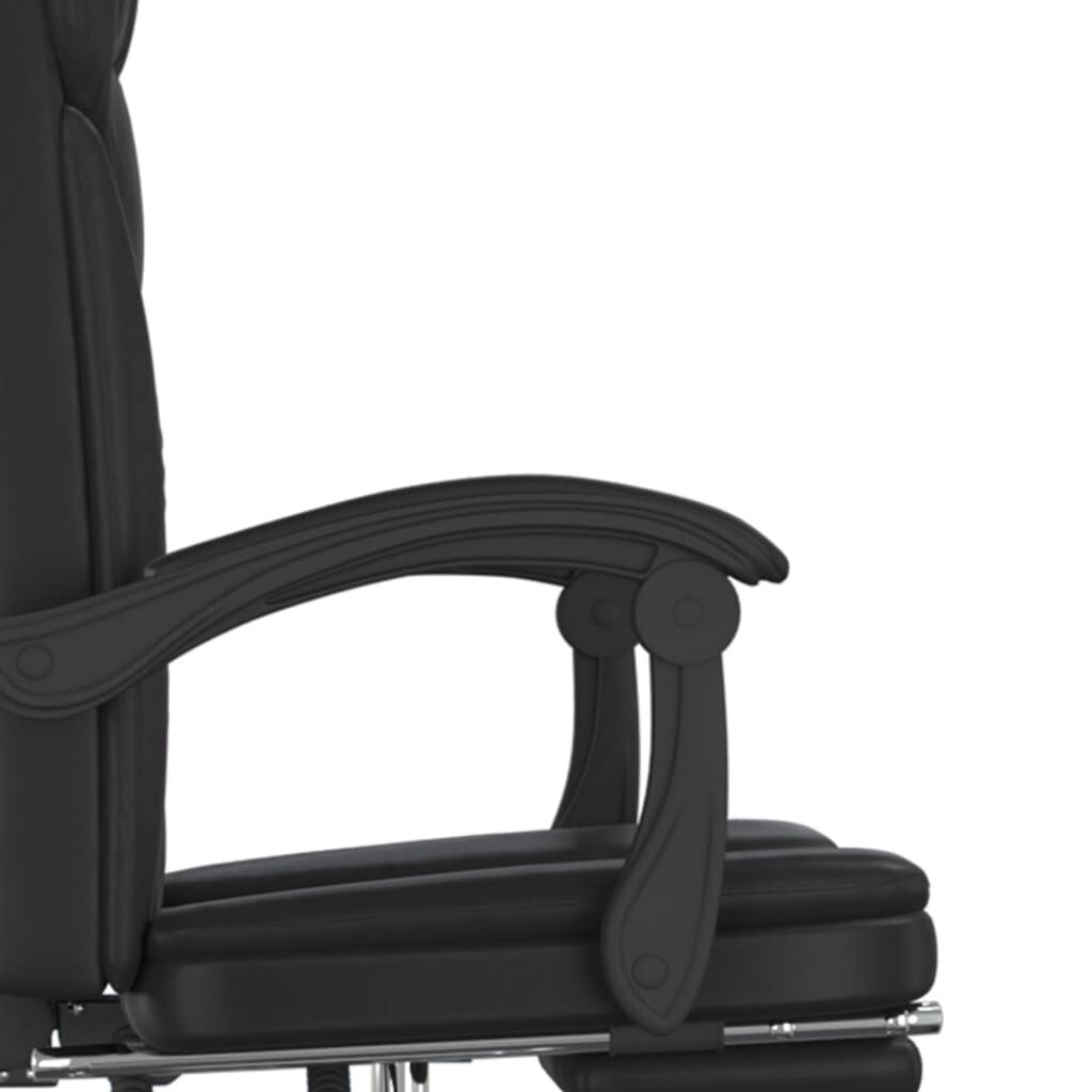 Reclining Office Chair Black Faux Leather Price