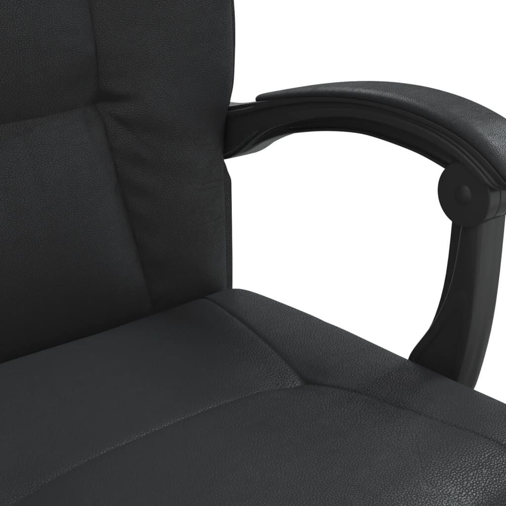 Reclining Office Chair Black Faux Leather Price