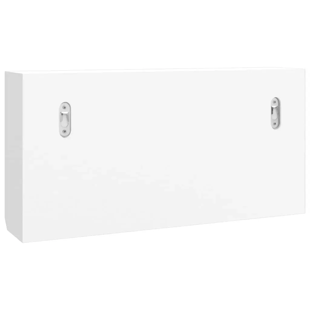 Key Cabinet White 40x8.5x20 cm Engineered Wood&Steel Price