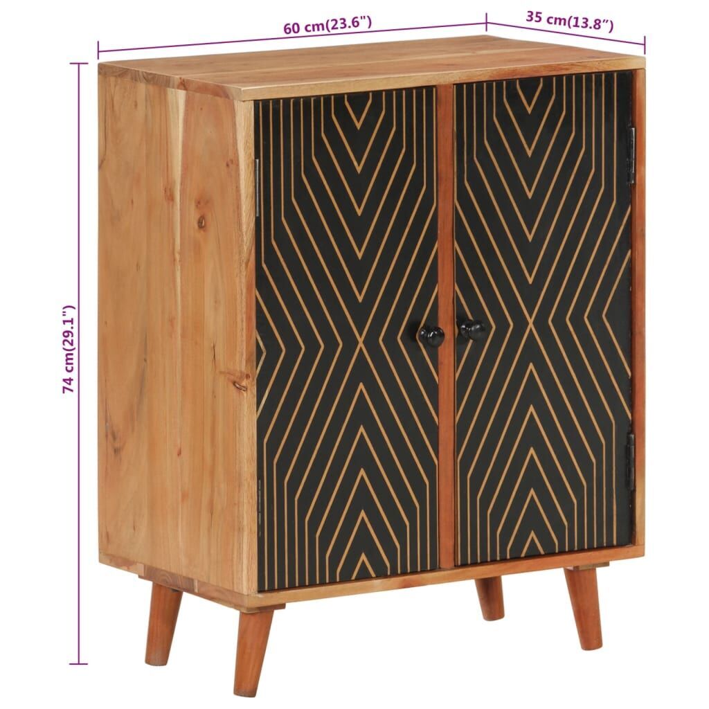 Sideboard 60x35x74 cm Solid Wood Acacia Price