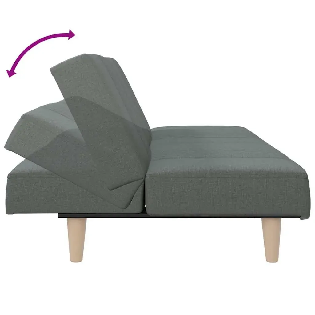 Sofa Bed Dark Grey Fabric Price