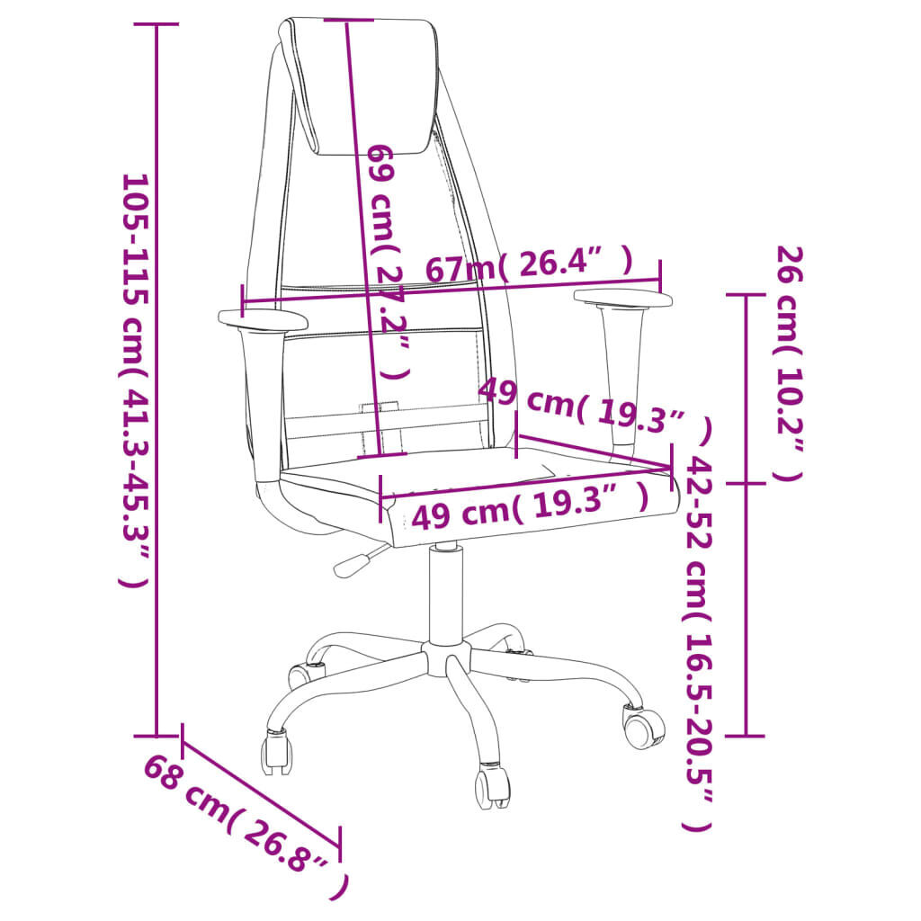 Office Chair Height Adjustable White Mesh Fabric and Faux Leather Price