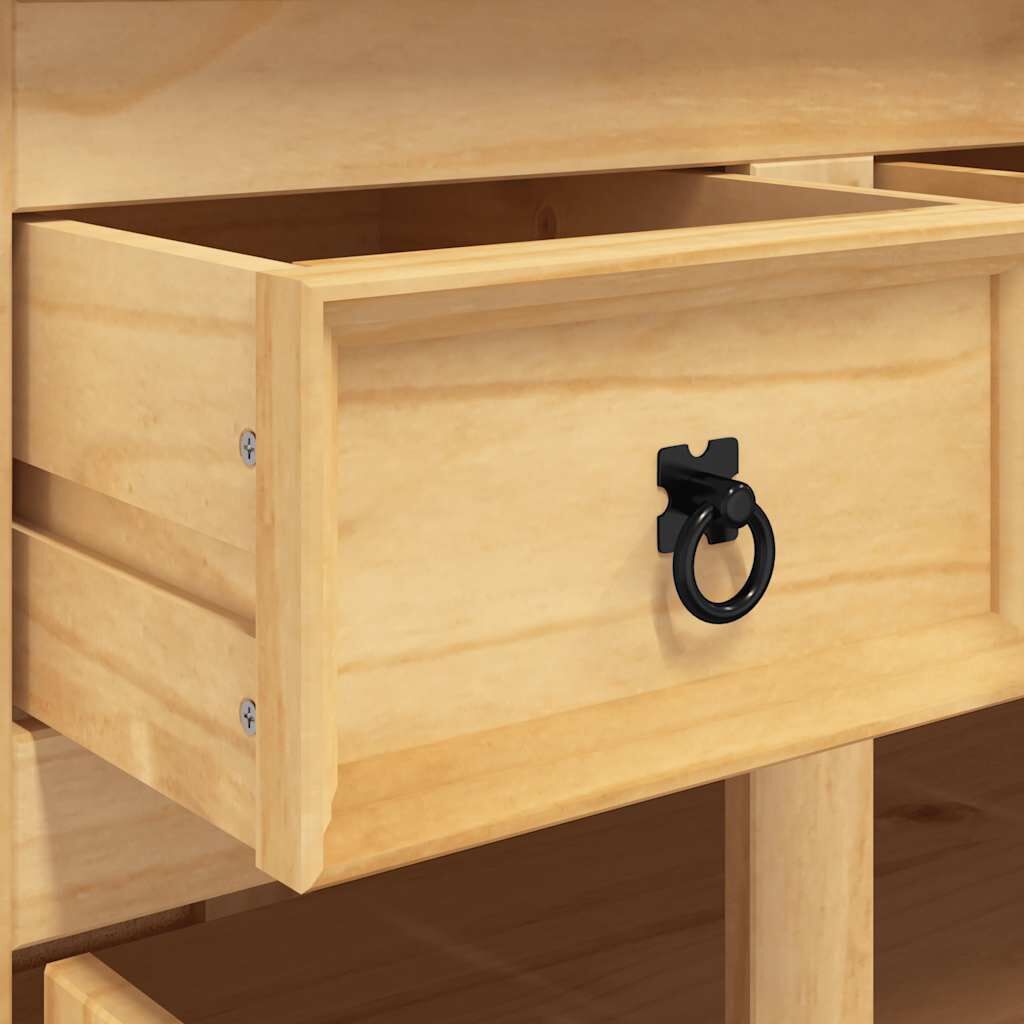 Highboard Corona Brown 112x43x196 cm Solid Wood Mexican Pine Price