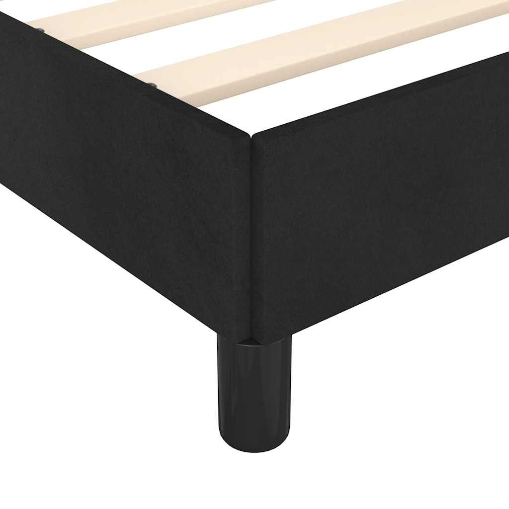 Bed Frame without Mattress Black King Single Velvet Price