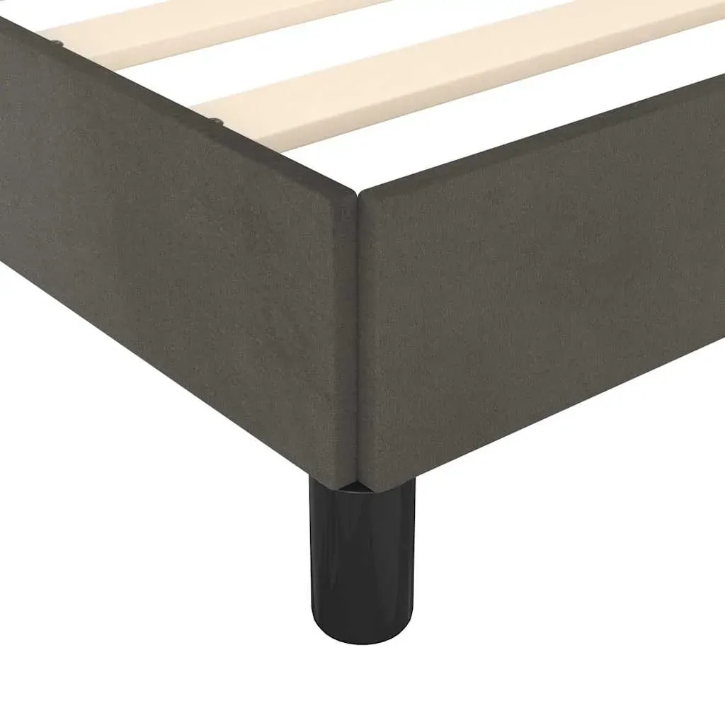 Bed Frame without Mattress Dark Grey King Single Size Velvet Price
