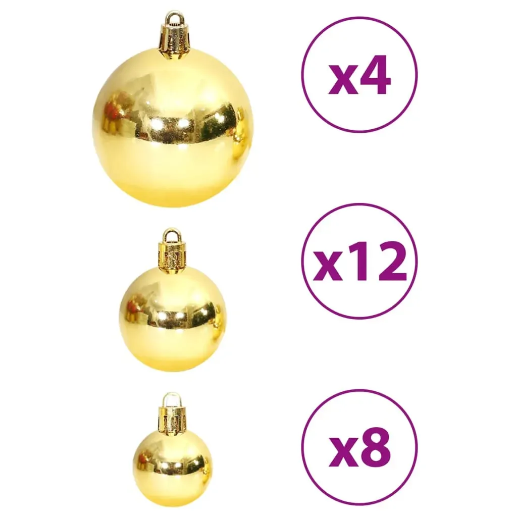 Christmas Baubles 100 pcs Gold and Wine Red 3 / 4 / 6 cm Price