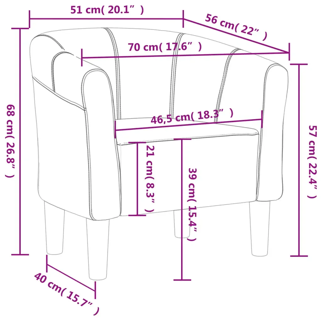 Tub Chair Black Fabric Price