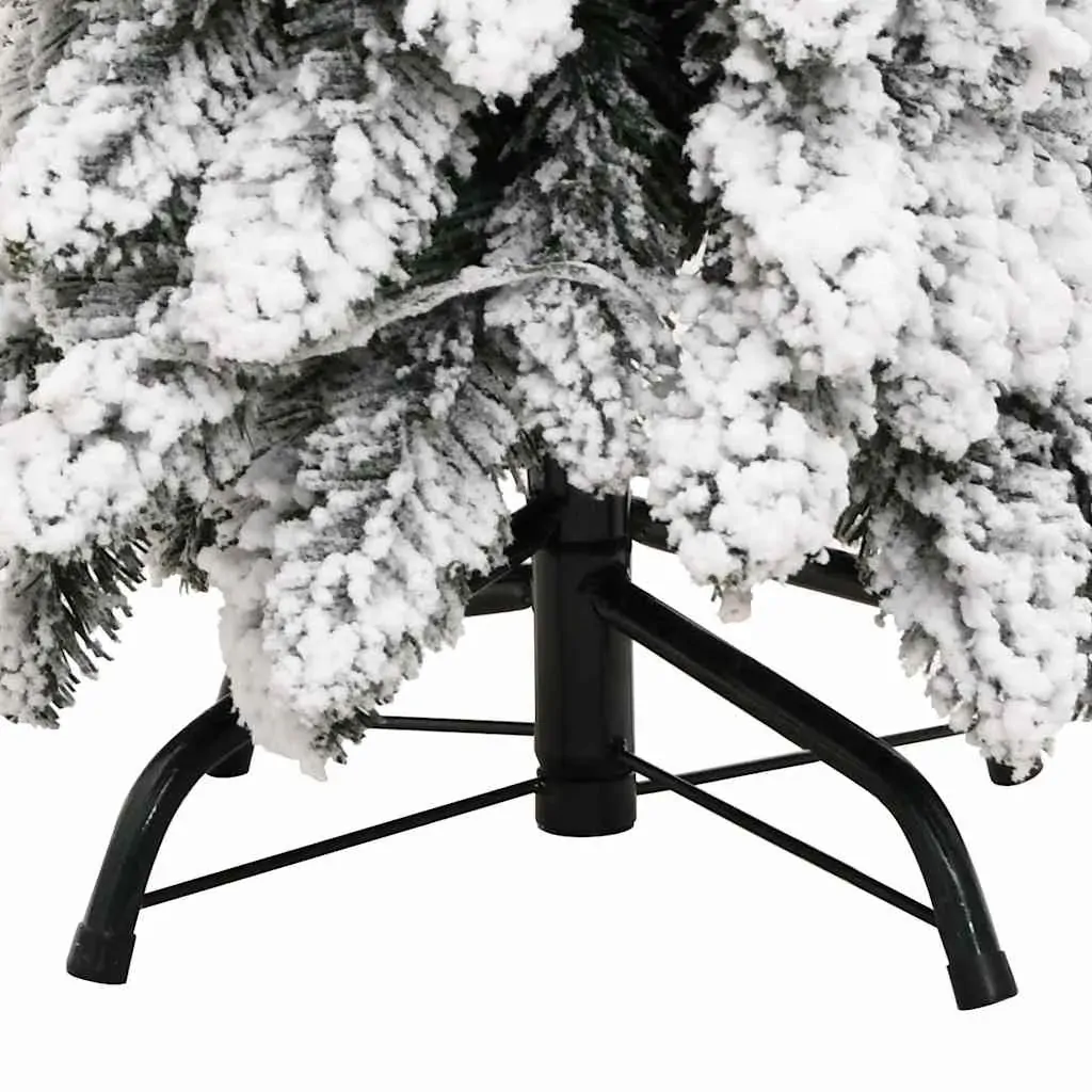 Artificial Pre-lit Christmas Tree with 60 LEDs and Flocked Snow 120 cm Price