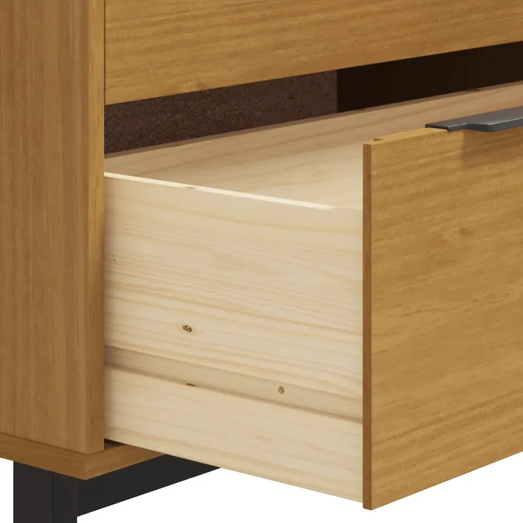 Drawer Cabinet FLAM 80x40x80 cm Solid Wood Pine Price