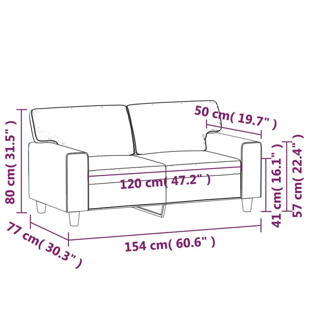 2-Seater Sofa Black 120 cm Faux Leather Price