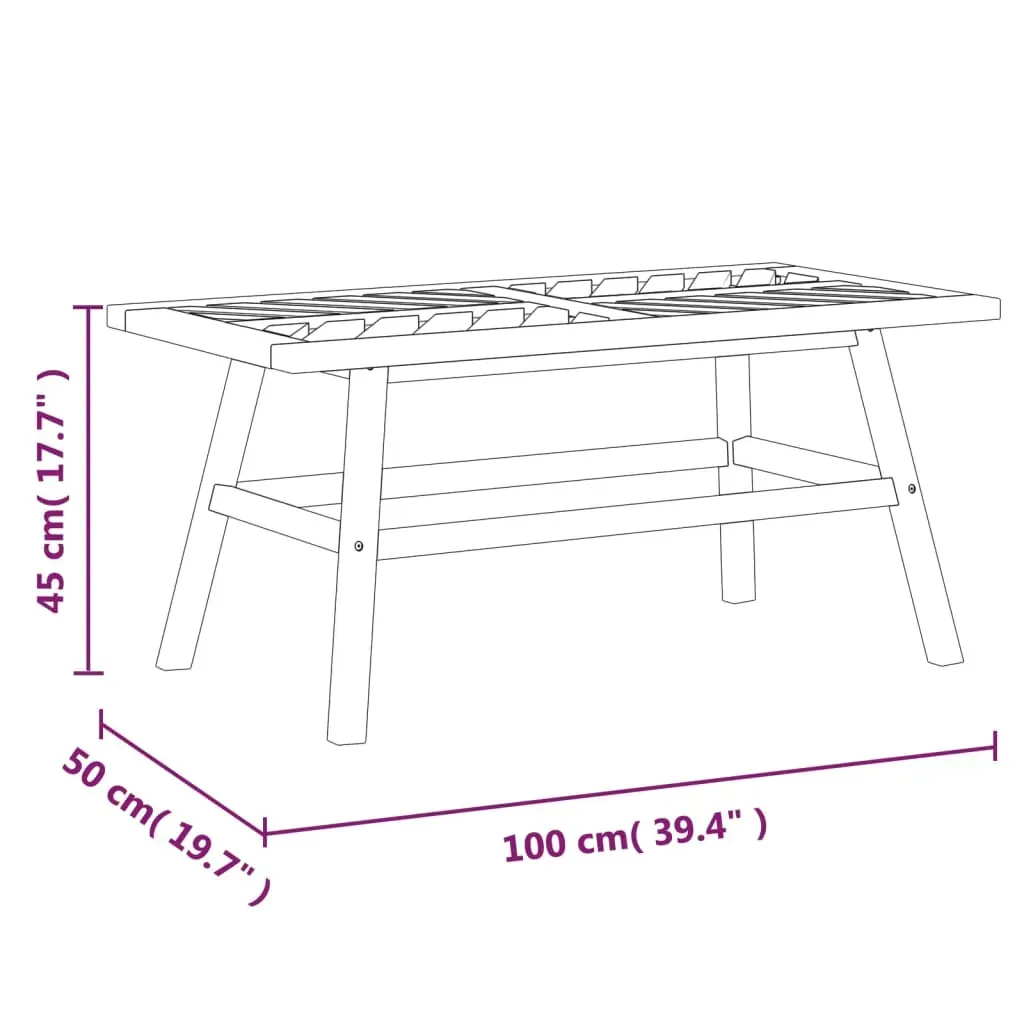 2 Piece Garden Lounge Set Solid Wood Acacia Price