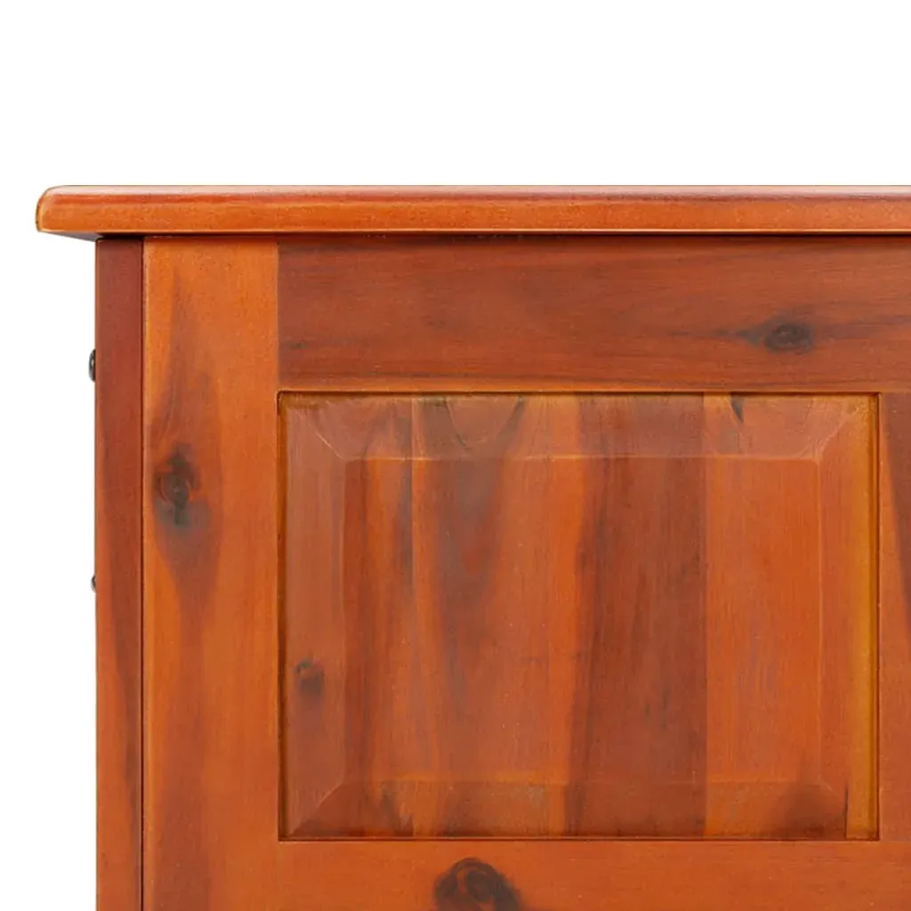 Storage Chest with Lid Brown Solid Wood Acacia Price