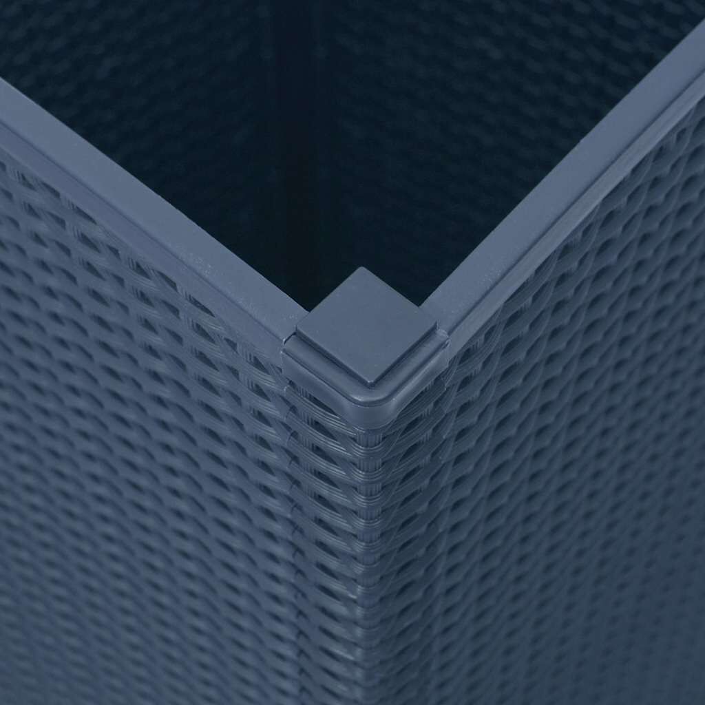 Garden Planters 2 pcs Blue Grey 32.5x32.5x57 cm PP Price