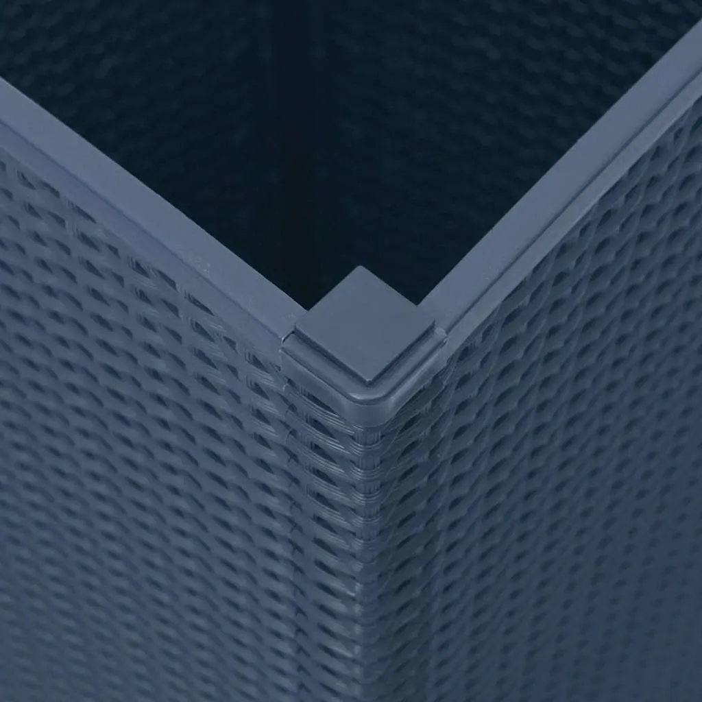 Garden Planters 2 pcs Blue Grey 32.5x32.5x57 cm PP Price