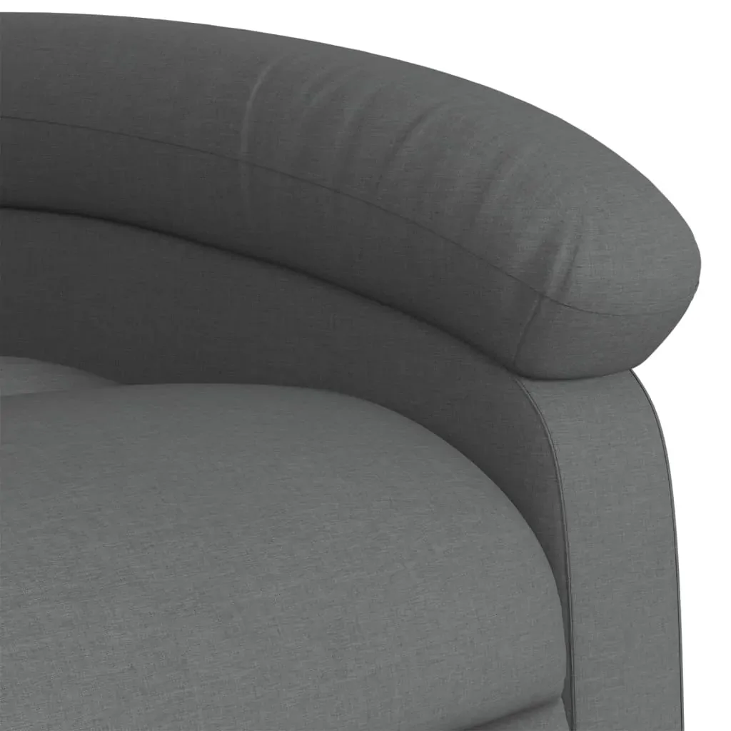 Recliner Chair Dark Grey Fabric Price