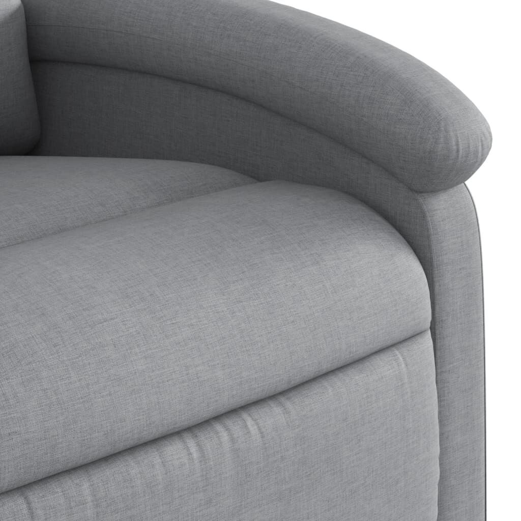 Massage Recliner Chair Light Grey Fabric Price