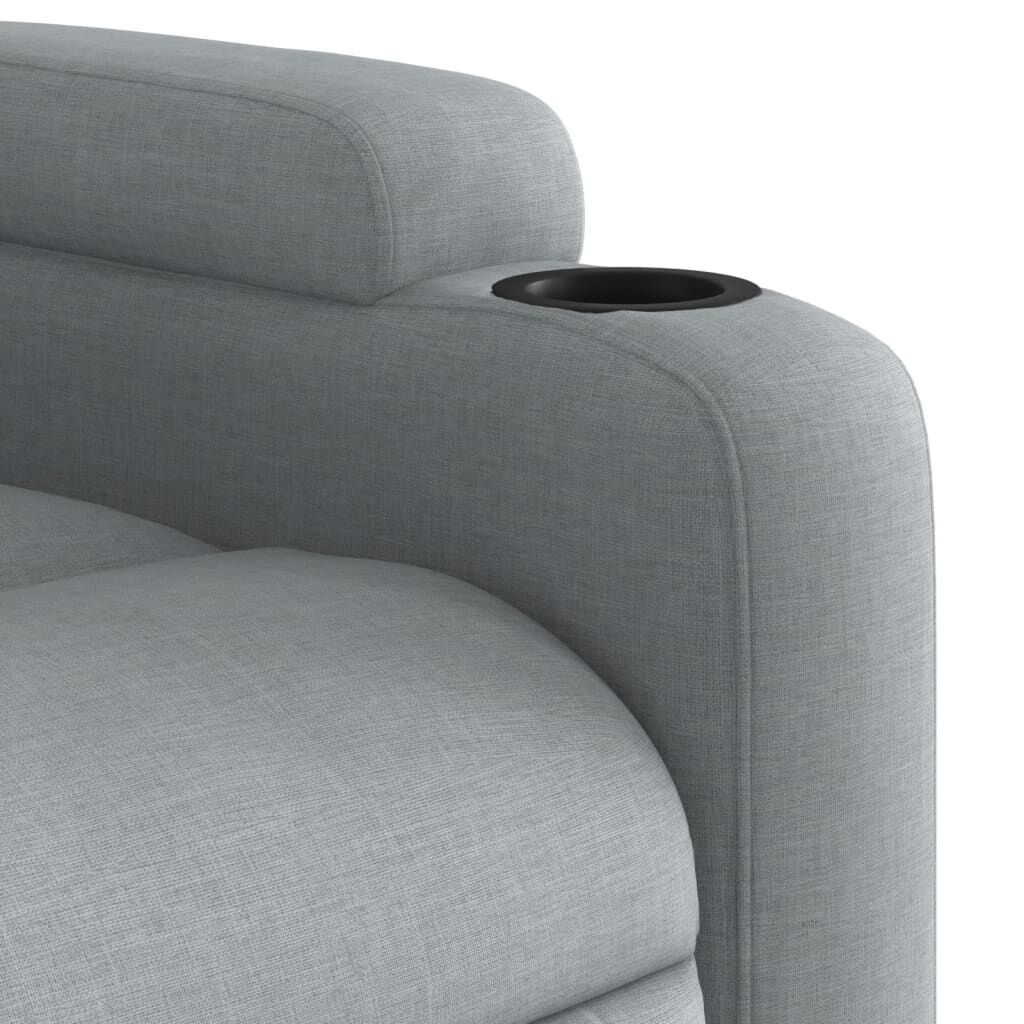Recliner Chair Light Grey Fabric Price