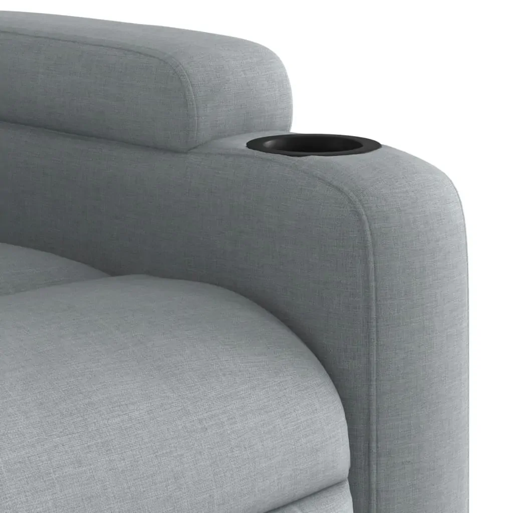 Recliner Chair Light Grey Fabric Price