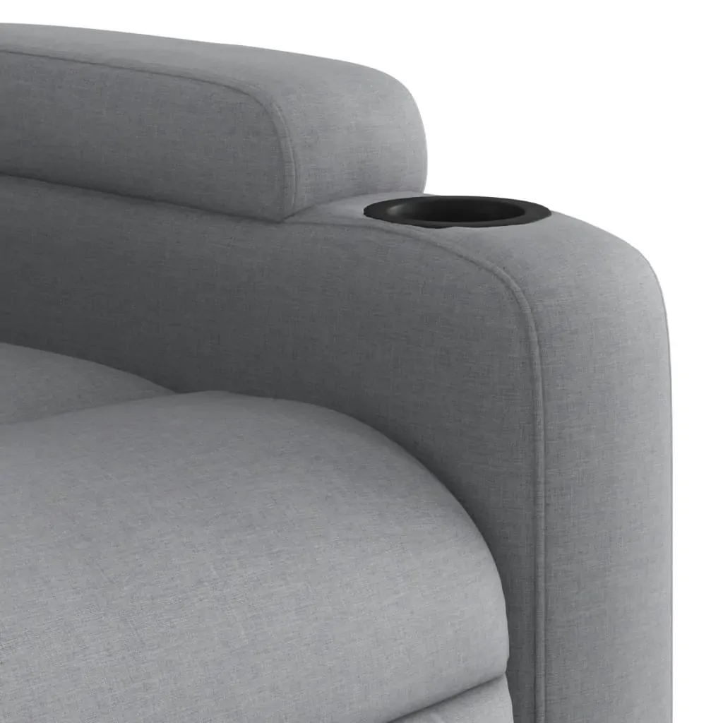 Recliner Chair Light Grey Fabric Price