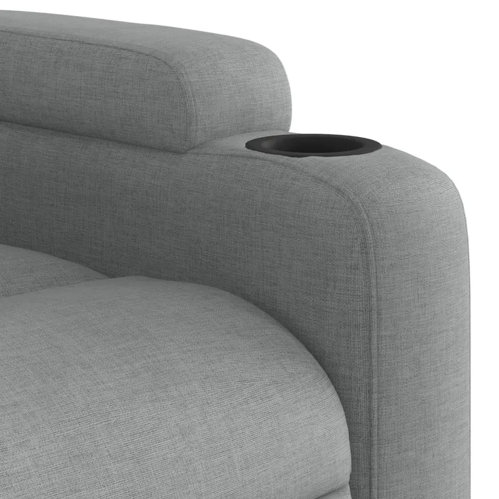 Recliner Chair Light Grey Fabric Price