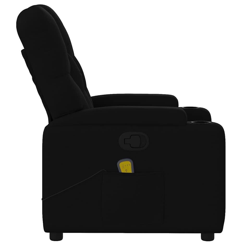 Massage Recliner Chair Black Fabric Price