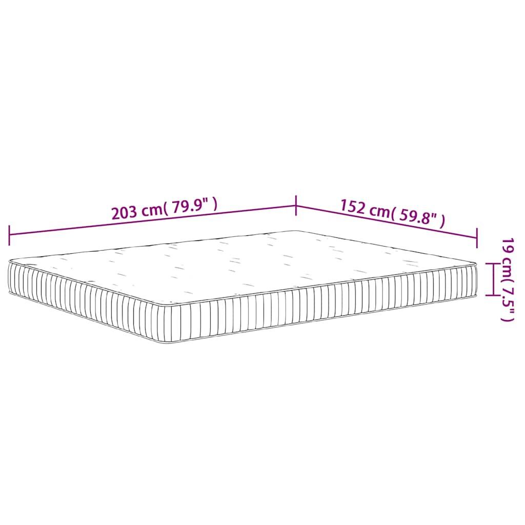 Pocket Spring Mattress Medium 152x203 cm Queen Size Price