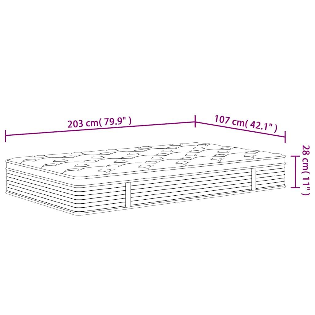 Pocket Spring Mattress Medium 107x203 cm King Single Size Price