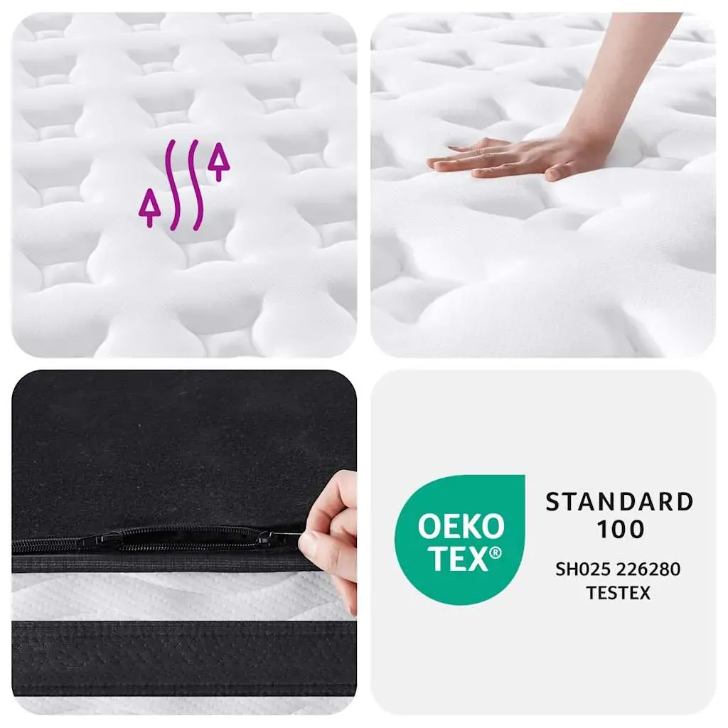 Pocket Spring Mattress Medium 137x190 cm Price
