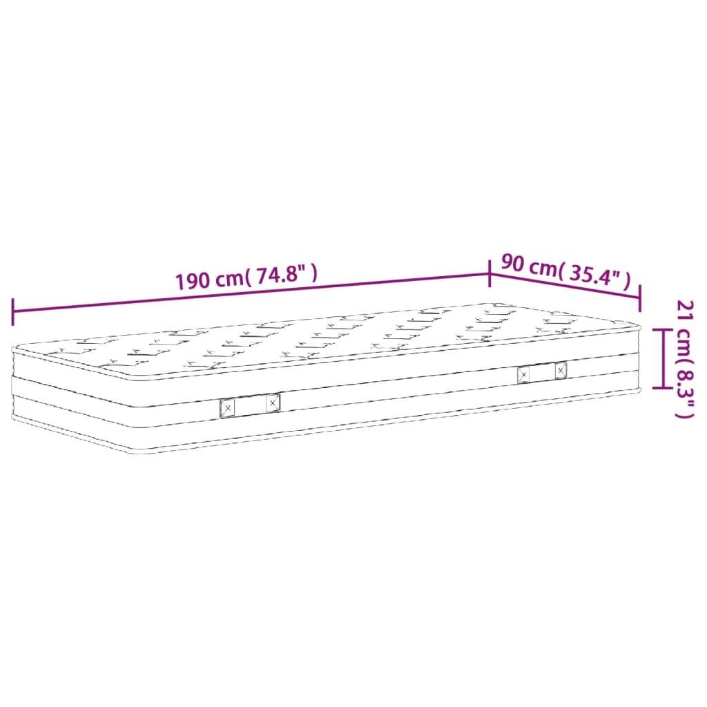 Bonnell Spring Mattress Medium 90x190 cm Price
