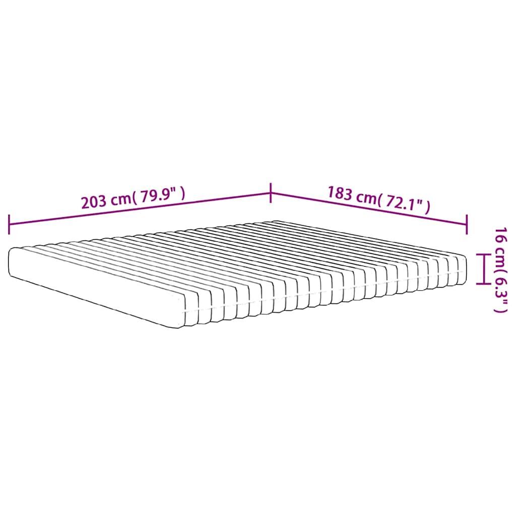 Foam Mattress Medium Soft 183x203 cm King Size Price